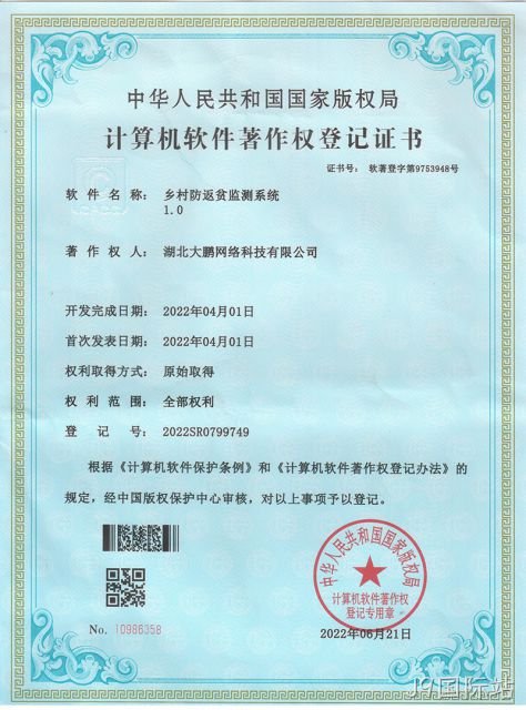 乡村防返贫监测系统 1.0